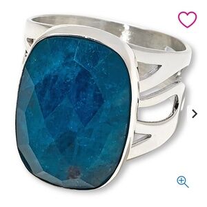 Jay King Madagascar Apatite Sterling Silver Ring. Size 9